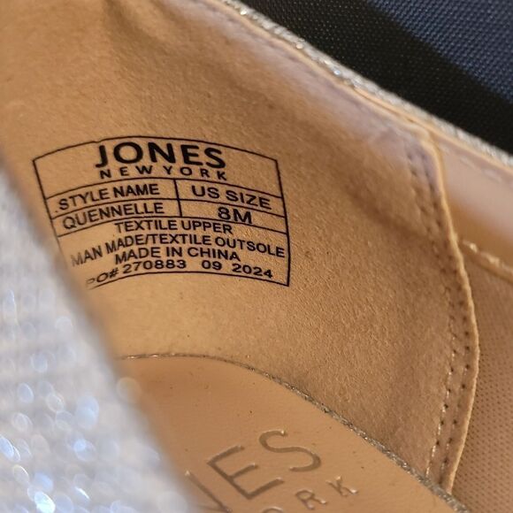 BRAND NEW JONES NEW YORK POINTED TOE WITH BOW DETAIL EMBELLISHMENTS FLAT - Picture 10 of 16